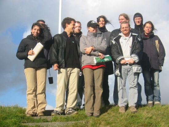 Studenten der Vor- und Frühgeschichte auf Exkursion in Jelling. Foto: Dirk Meier.